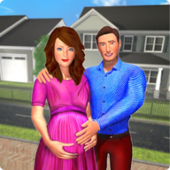 怀孕的幸福妈妈