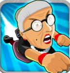 愤怒的老奶奶向前冲