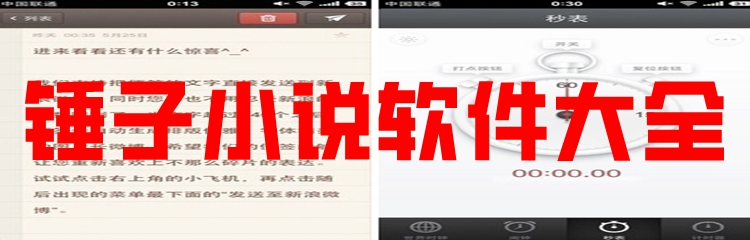 锤子小说软件大全