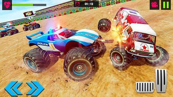 警察怪物卡车追逐