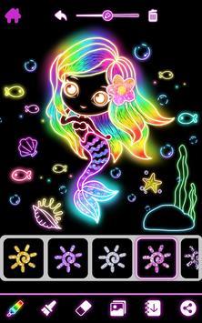 闪亮的荧光涂鸦