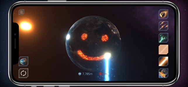 3d模拟星球撞击