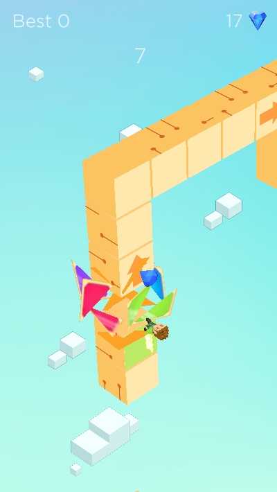 颜色方块跑酷