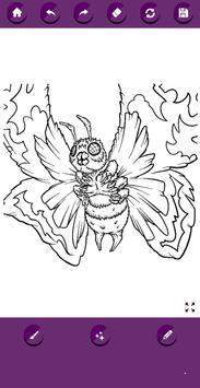 给哥斯拉和恐龙着色