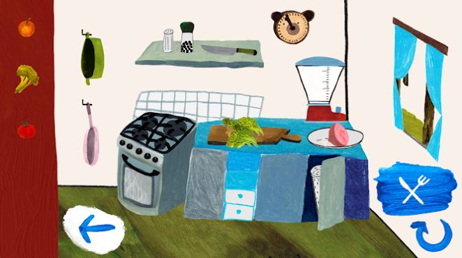 与饥饿的熊烹饪游戏