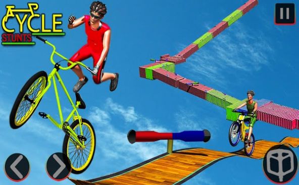 BMX自行车坡道特技