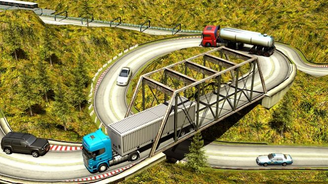 印度山区货运卡车