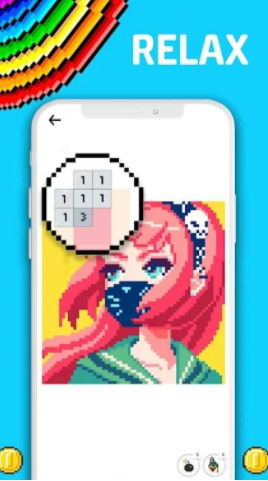 成年人玩的按数字填色 成年人玩的按数字填色