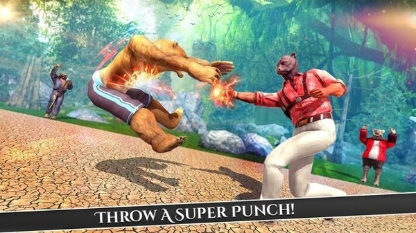 野生动物摔跤战士jpg