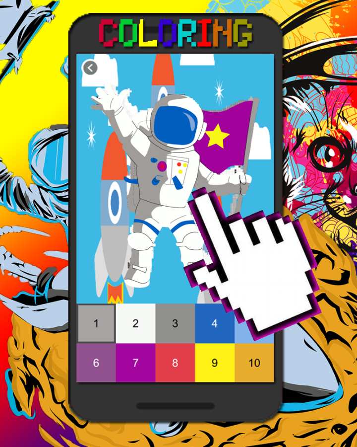 宇航员太空像素艺术 宇航员太空像素艺术