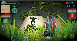 自由射手攻击怪物之地