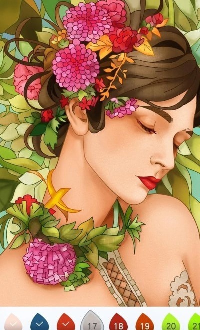 油漆颜色秘密花园填色