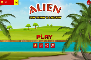 外星人弓箭和气球