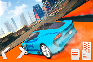 警车特技大坡道