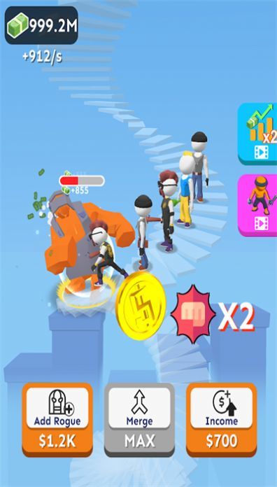 闲置楼梯撞击者