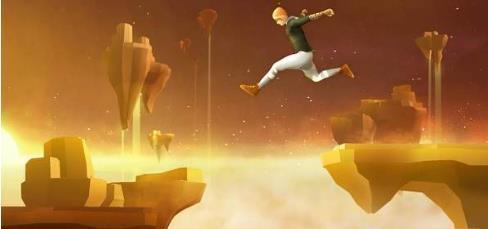  空中舞者奔跑