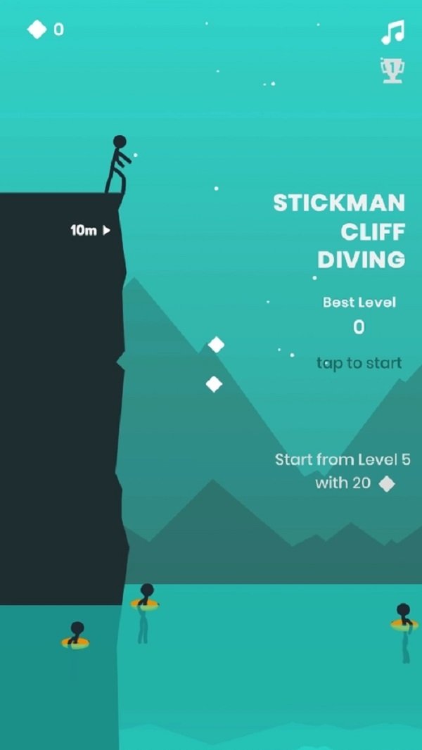 火柴人悬崖跳水