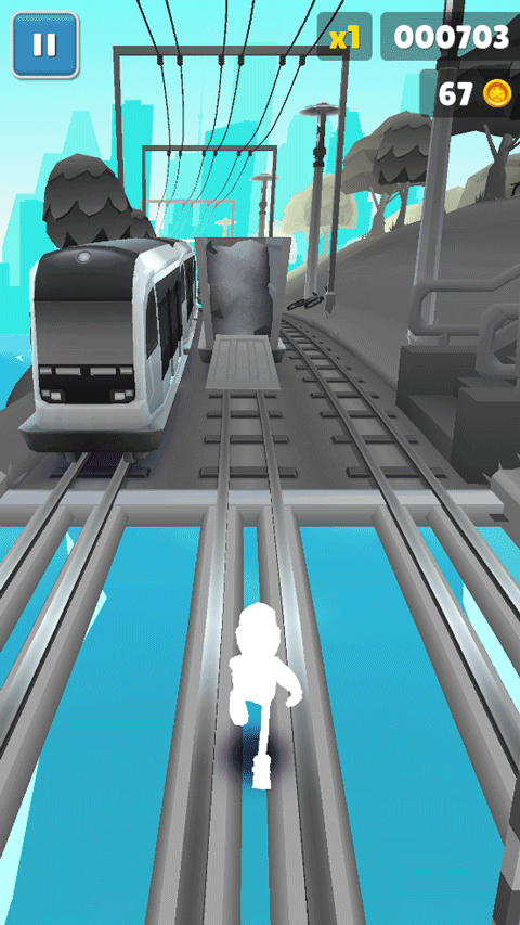 地铁跑酷黑白休斯顿版本