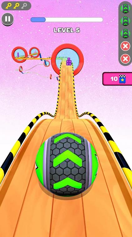 天空滚球奔跑3D