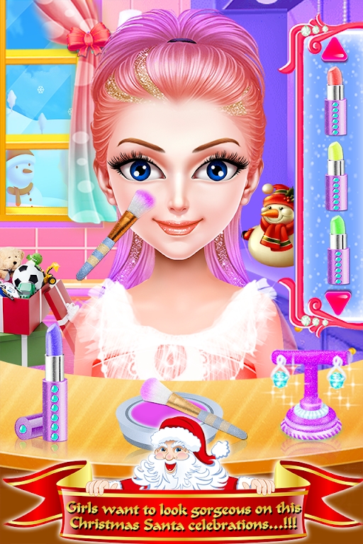 圣诞女孩化妆 圣诞女孩化妆