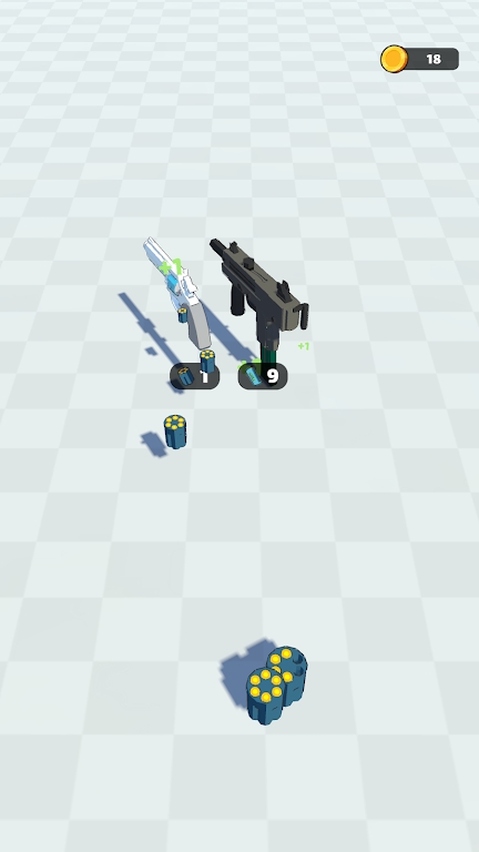 收集子弹并战斗