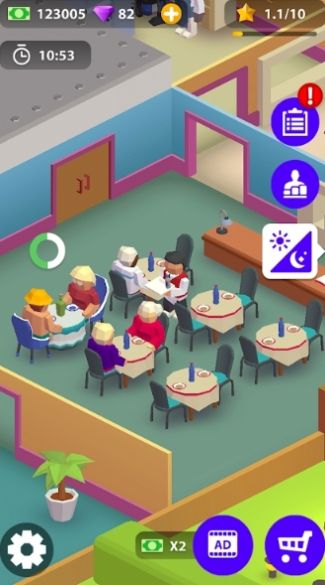 放置餐厅咖啡馆大亨