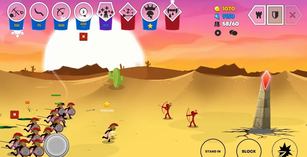 火柴人战争遗产3中文内置功能菜单