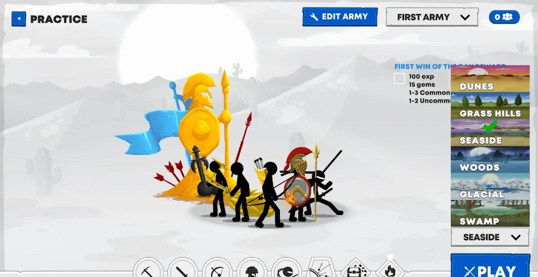 火柴人战争遗产3中文内置功能菜单