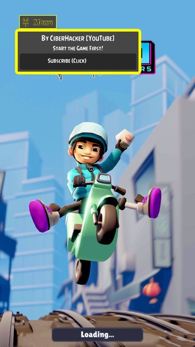 地铁跑酷MENU黑客菜单 地铁跑酷MENU黑客菜单